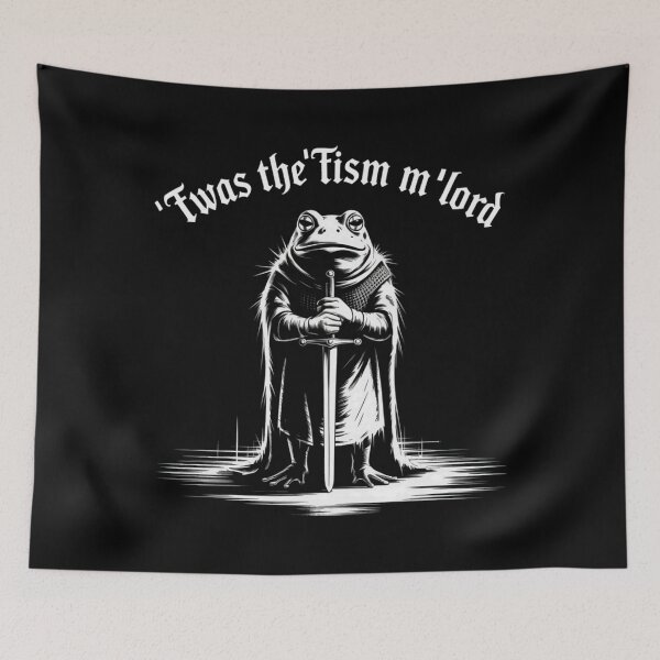 Item preview, Medieval Autism Meme – 'Twas the 'Tism m'lord Knight Frog designed and sold by avazo-slenore.