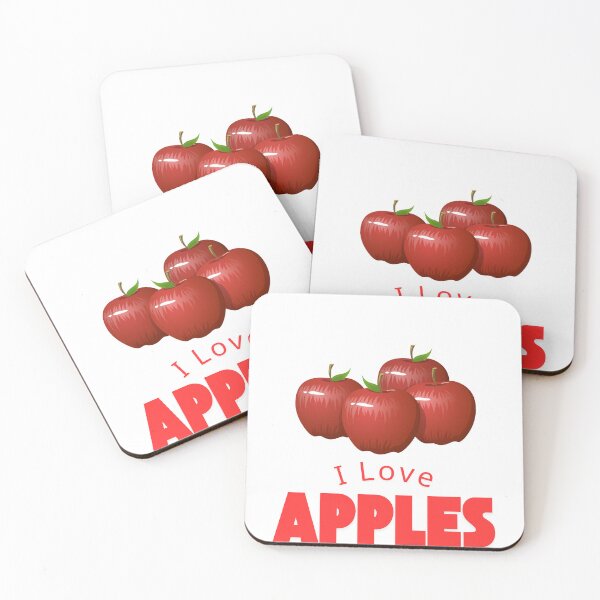 Item preview, "I Love Apples – Fresh and Fun Design" designed and sold by Doodle_Craze.