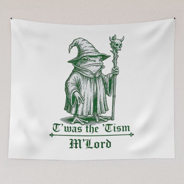 Item preview, ’Twas the ’Tism, M’Lord | Medieval Frog Knight Meme designed and sold by avazo-slenore.