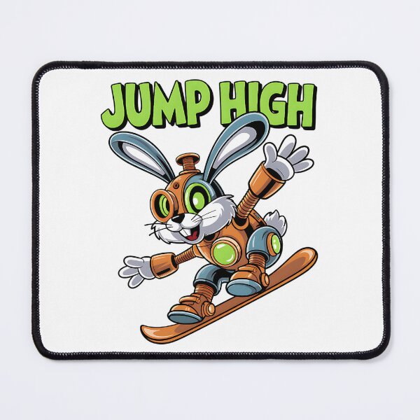 Item preview, Jump High – Steampunk Rabbit Snowboarder Cute designed and sold by Taans-Creation.