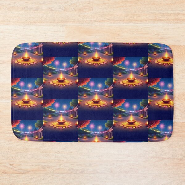 Item preview, Diwali Night Celebration – Glowing Diyas, Rangoli, and Fireworks designed and sold by InspiredCreatives.