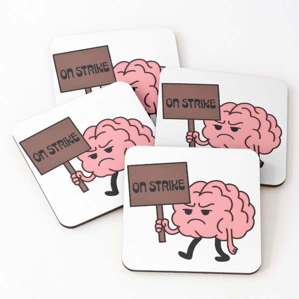 Item preview, On Strike - Brain Cartoon designed and sold by andreamorgann.
