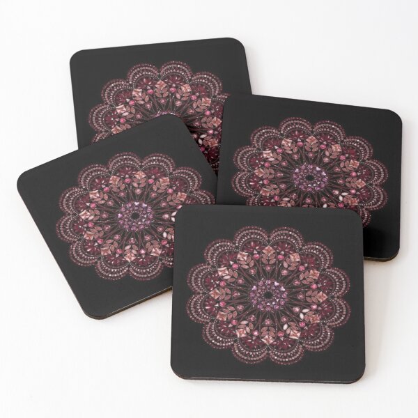 Item preview, Crimson jewel Mandala Artwork  designed and sold by NivyasArtistry.