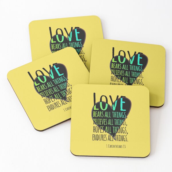 Item preview, Enduring Love: 1 Corinthians 13 Heart Design designed and sold by Alondra.