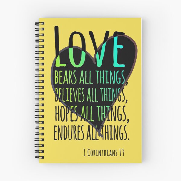 Item preview, Enduring Love: 1 Corinthians 13 Heart Design designed and sold by Alondra.