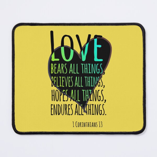 Item preview, Enduring Love: 1 Corinthians 13 Heart Design designed and sold by Alondra.