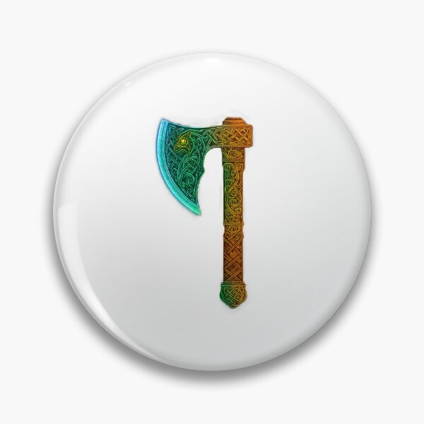 Item preview, Glowing Norse Axe Digital Illustration designed and sold by CelticSoulShop.