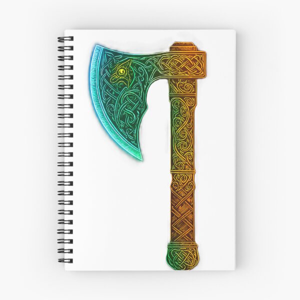 Item preview, Glowing Norse Axe Digital Illustration designed and sold by CelticSoulShop.