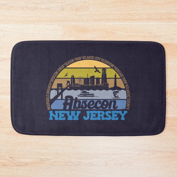 Item preview, Absecon New Jersey Sunset Retro Vintage Local Pride Logo designed and sold by CRHPOD20.