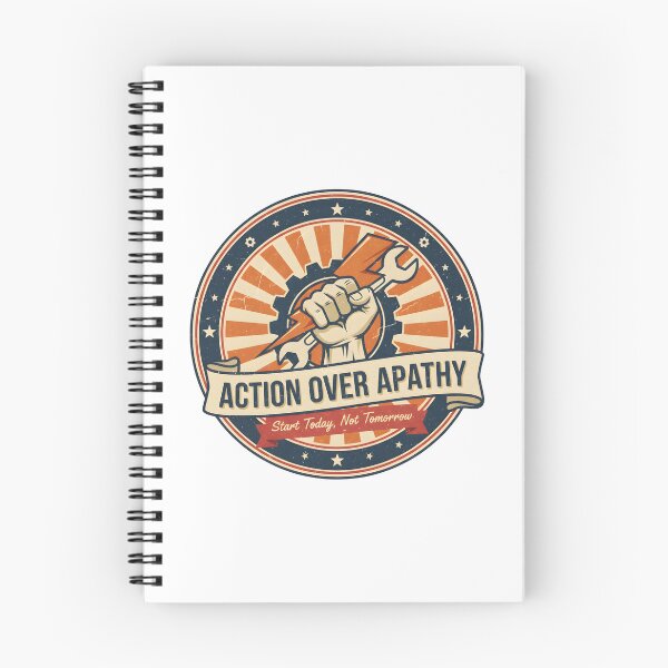 Item preview, Action Over Apathy | Start Today, Not Tomorrow designed and sold by DailyVibesMerch.
