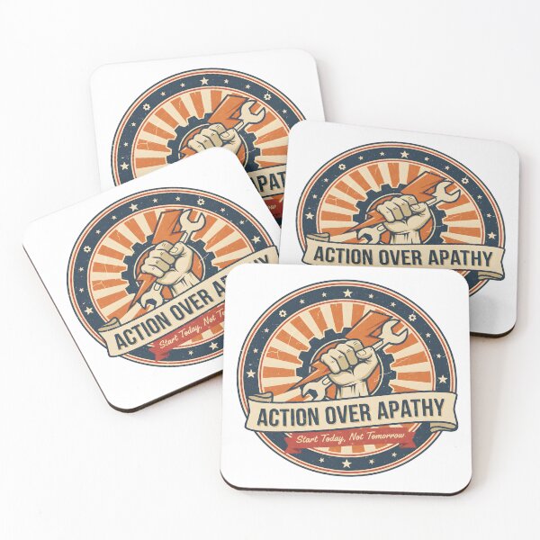 Item preview, Action Over Apathy | Start Today, Not Tomorrow designed and sold by DailyVibesMerch.