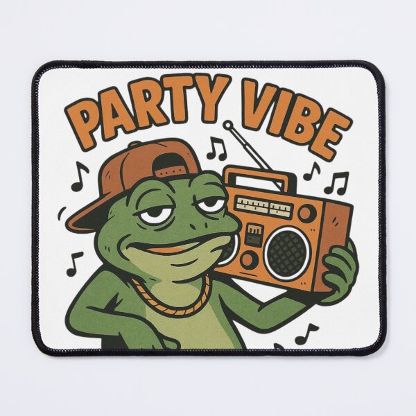 Item preview, Frog Meme Party Vibe designed and sold by Memetrending.