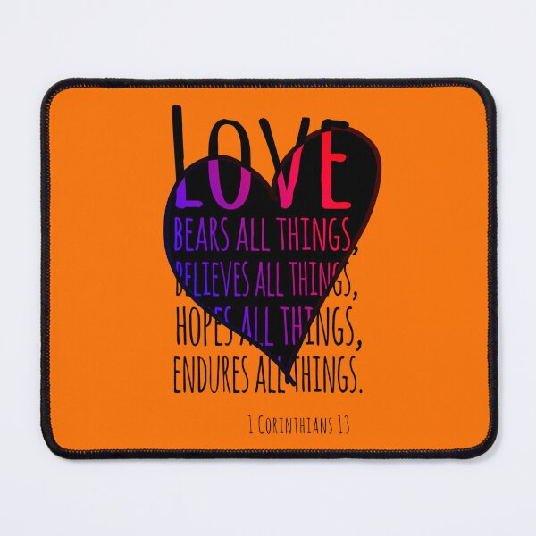 Item preview, Enduring Love: 1 Corinthians 13 Heart Design designed and sold by Alondra.