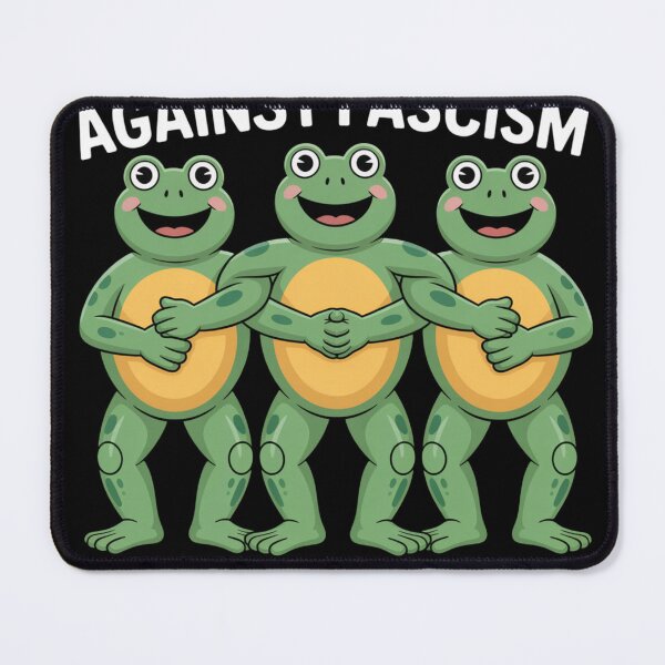 Item preview, Amphibians Against Fascism – Frog Unity designed and sold by Snark Town Tees.