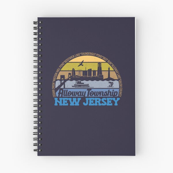 Item preview, Alloway Township New Jersey Sunset Retro Vintage Local Pride Logo designed and sold by CRHPOD20.