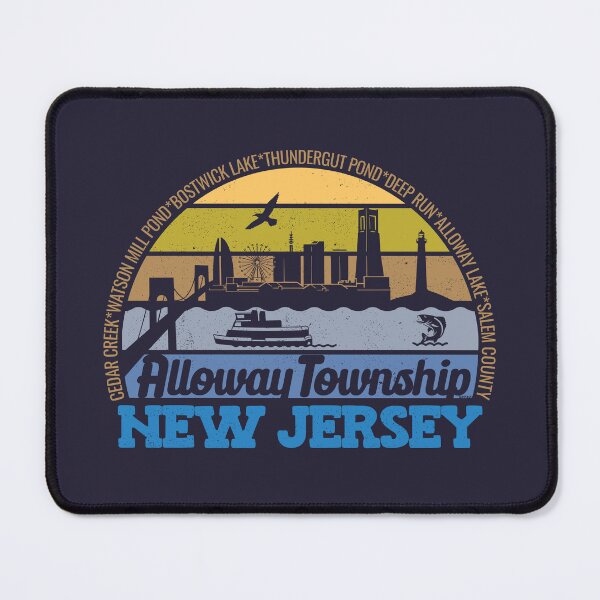 Item preview, Alloway Township New Jersey Sunset Retro Vintage Local Pride Logo designed and sold by CRHPOD20.
