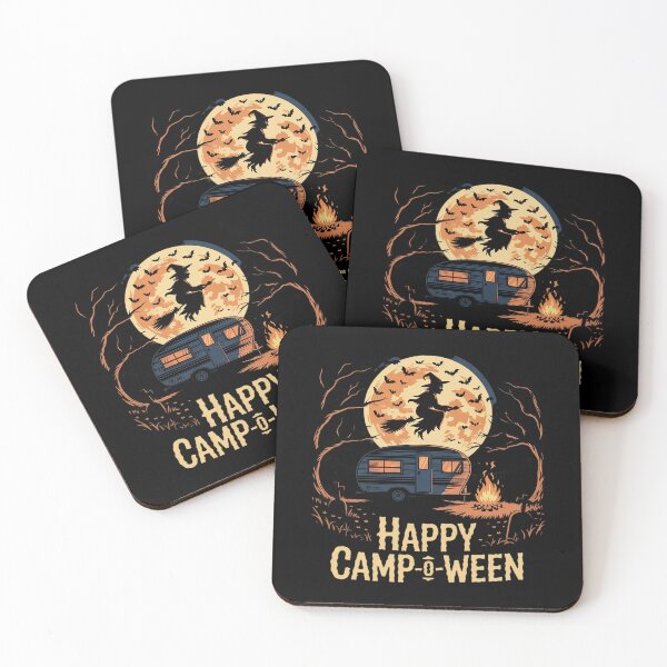 Item preview, Happy Camp-O-Ween - Halloween Camping designed and sold by BeetleMalon.