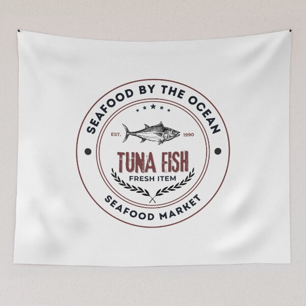 Item preview, Tuna Fish Seafood Market designed and sold by CreativeCrewApp.