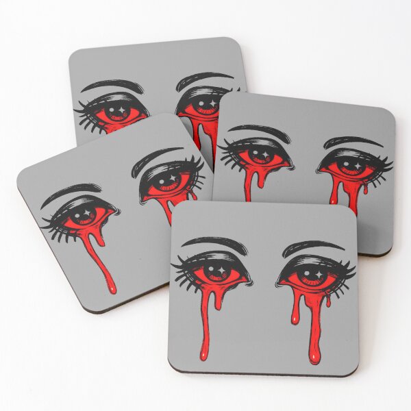 Item preview, Bleeding Eyes Bold Red Emotional Art designed and sold by MarCinu Art.