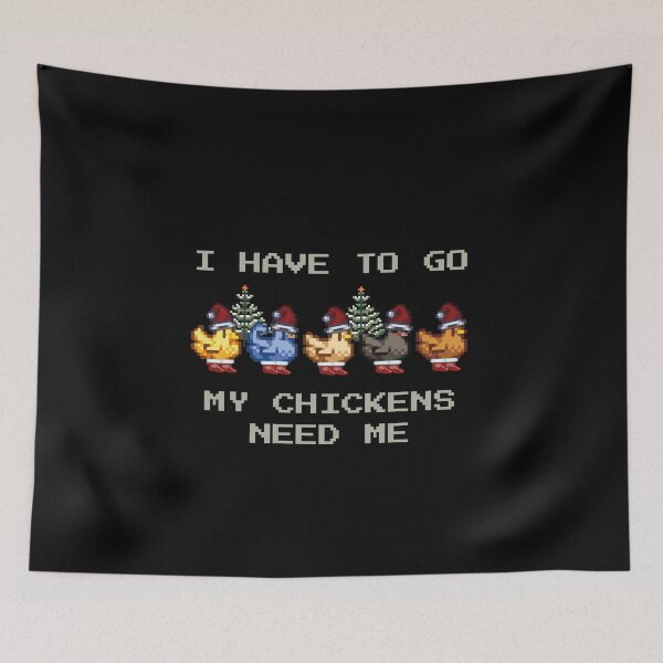Item preview, Game Tee, Stardew Valley Chickens shirt, gamer tee, I have to go my chickens need me designed and sold by chipmuckdesignn.