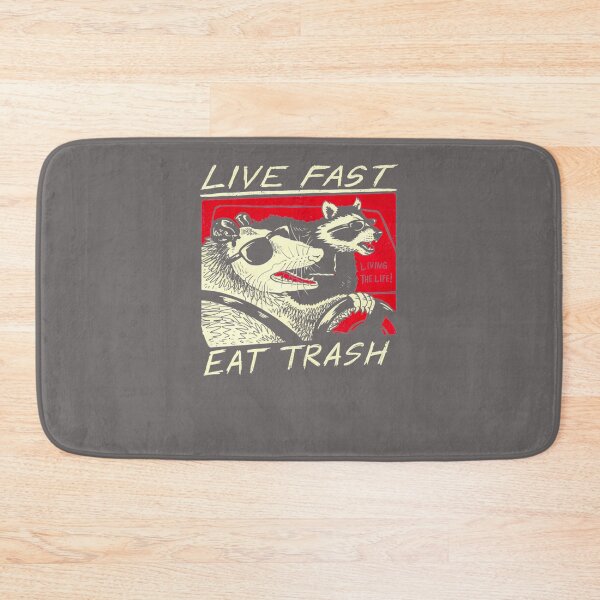 Item preview, LIVE-FAST-EAT-TRASH-T-SHIRT designed and sold by HazelMINNICAN.