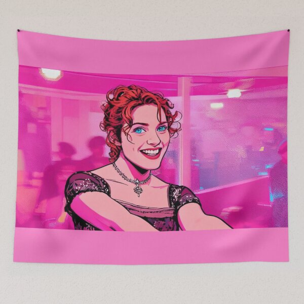 Item preview, Pop Art Rose (PINK) - Rose DeWitt Bukater from the iconic film Titanic designed and sold by CleverCulture.