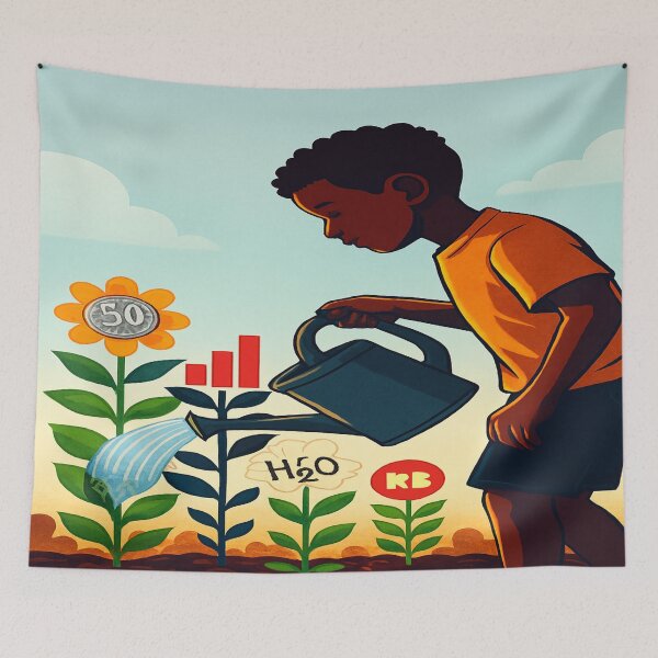 Item preview, Watering Nature designed and sold by Twala Creative Studio.