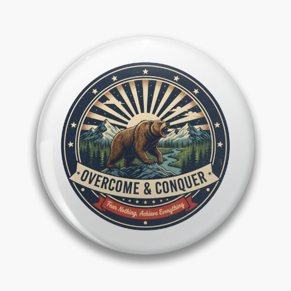 Item preview, Overcome & Conquer | Fear Nothing, Achieve Everything designed and sold by DailyVibesMerch.