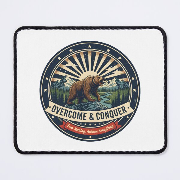 Item preview, Overcome & Conquer | Fear Nothing, Achieve Everything designed and sold by DailyVibesMerch.