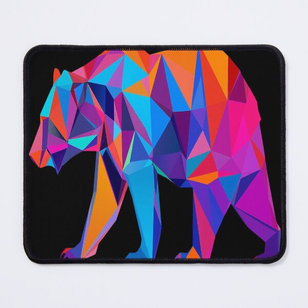 Item preview, Geometric Bear Silhouette – Modern Abstract Animal Art Design designed and sold by MODENESTY.