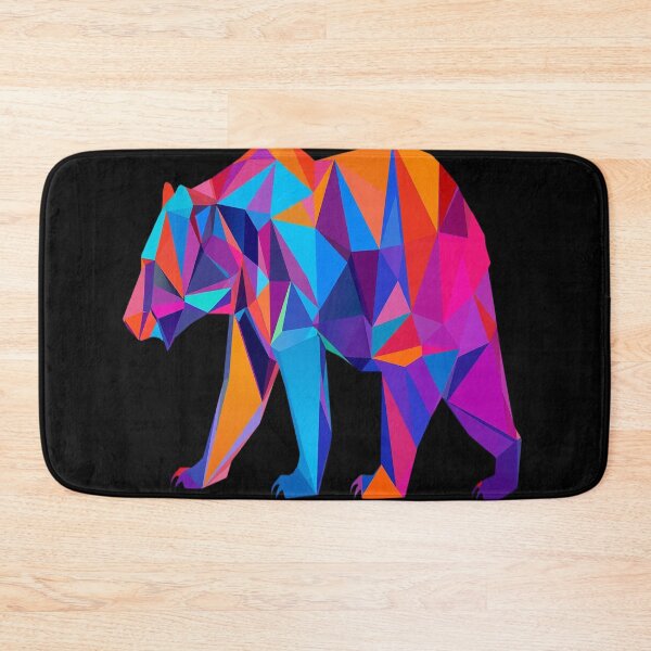 Item preview, Geometric Bear Silhouette – Modern Abstract Animal Art Design designed and sold by MODENESTY.