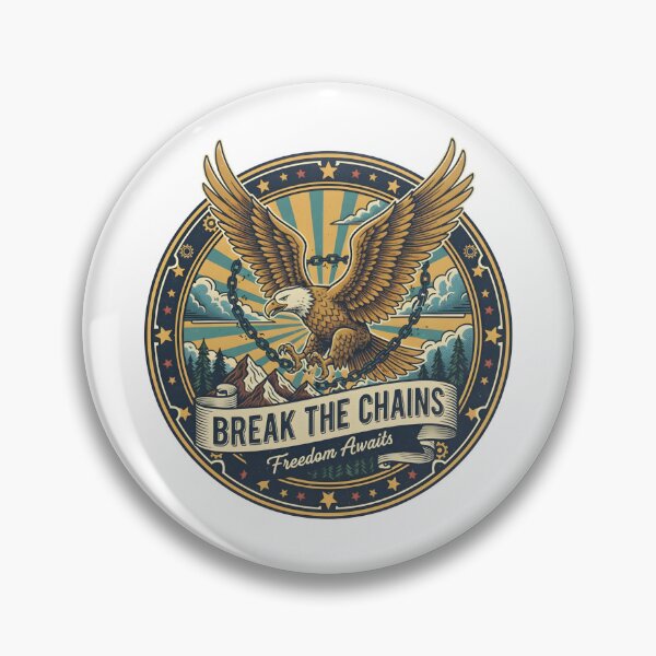 Item preview, Break the Chains | Freedom Awaits designed and sold by DailyVibesMerch.