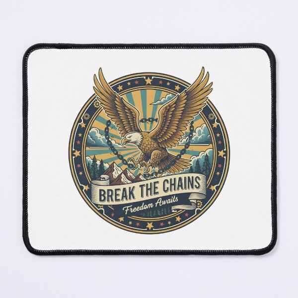 Item preview, Break the Chains | Freedom Awaits designed and sold by DailyVibesMerch.