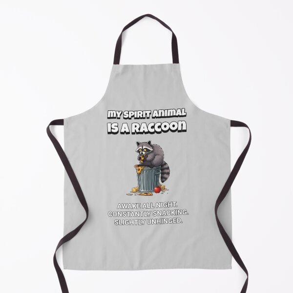 Item preview, Funny Raccoon Spirit Animal Awake Snacking Unhinged designed and sold by SamSupershirt.