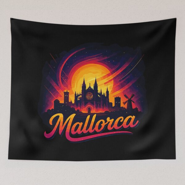 Item preview, Mallorca Island Holiday Silhouette Summer Gift designed and sold by Pineapple-Tree.