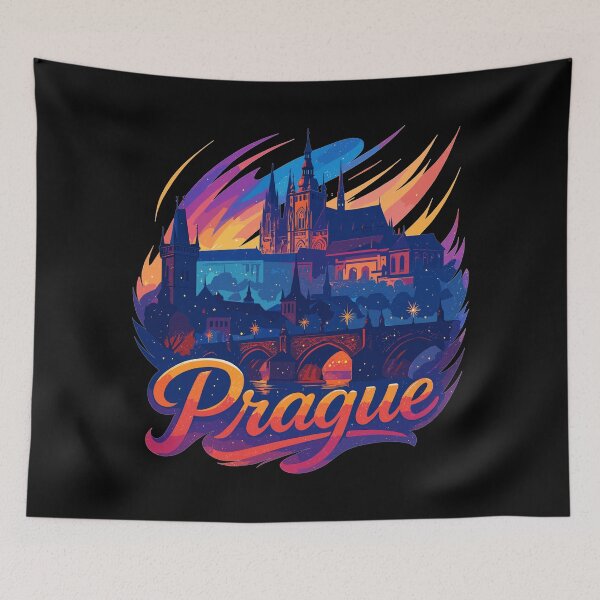 Item preview, Prague Praha City Czech Republic Silhouette Gift designed and sold by Pineapple-Tree.