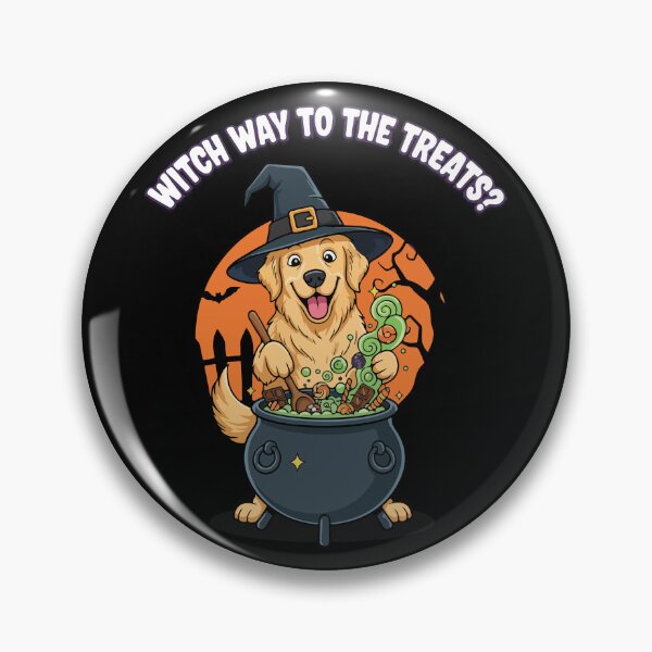Item preview, Funny Golden Retriever Witch Halloween T-Shirt designed and sold by SillyPawsStudio.