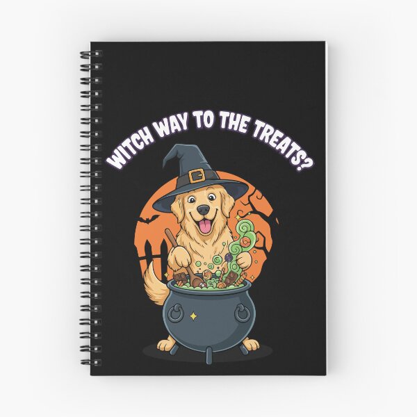 Item preview, Funny Golden Retriever Witch Halloween T-Shirt designed and sold by SillyPawsStudio.