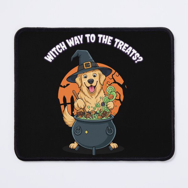 Item preview, Funny Golden Retriever Witch Halloween T-Shirt designed and sold by SillyPawsStudio.