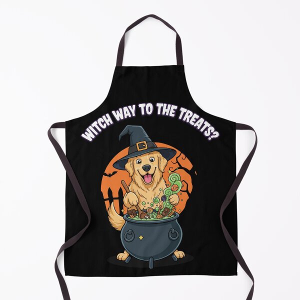 Item preview, Funny Golden Retriever Witch Halloween T-Shirt designed and sold by SillyPawsStudio.