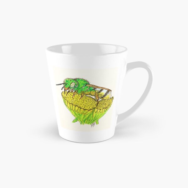 Item preview, A green metallic sweat-bee drunk on pollen designed and sold by Thoughtfulbugs.