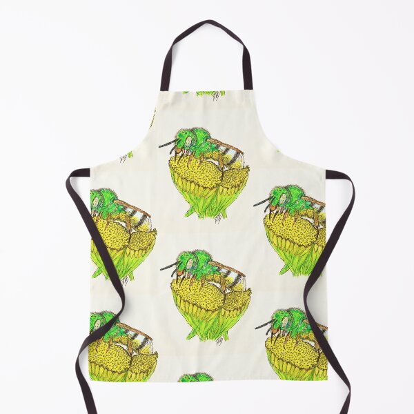 Item preview, A green metallic sweat-bee drunk on pollen designed and sold by Thoughtfulbugs.