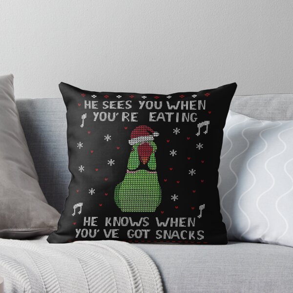 Item preview, Snack Green Indian Ringneck Ugly Christmas designed and sold by FandomizedRose.