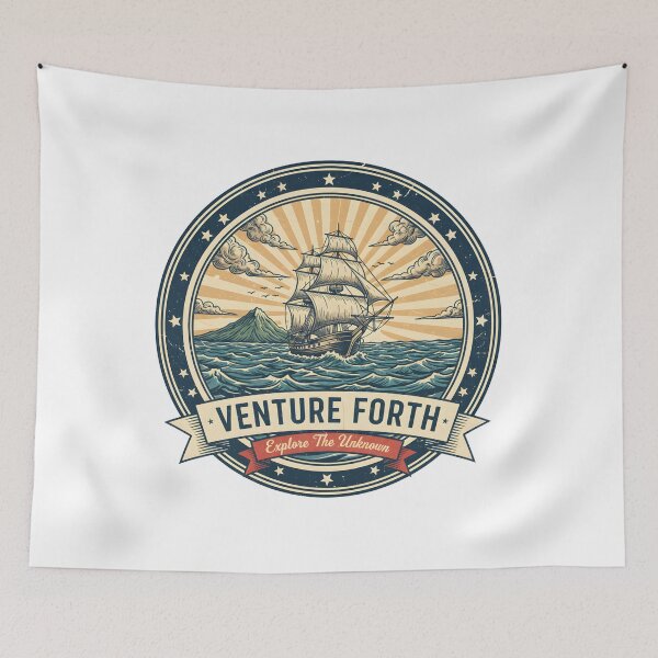 Aperçu de l'œuvre Aventurez-vous | Explorez l'inconnu créée et vendue par DailyVibesMerch.