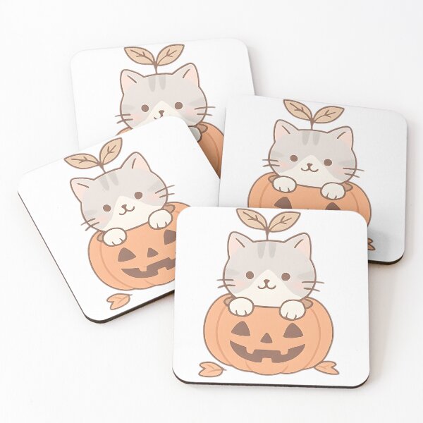 Item preview, Halloween Cute Cat in Carved Pumpkin designed and sold by GracePaigePlaza.