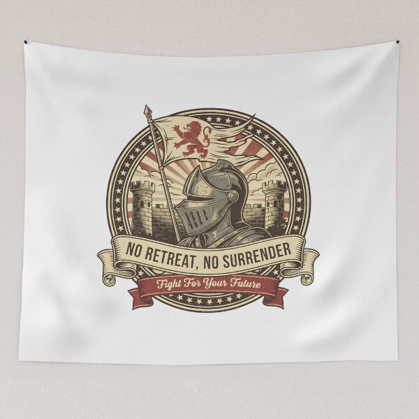Item preview, No Retreat, No Surrender | Fight For Your Future designed and sold by DailyVibesMerch.