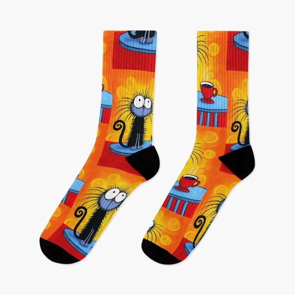 Item preview, Black Cat Clinging to Coffee Like It's Life Support While Staring at the Day Ahead designed and sold by OlfactoART Studio.