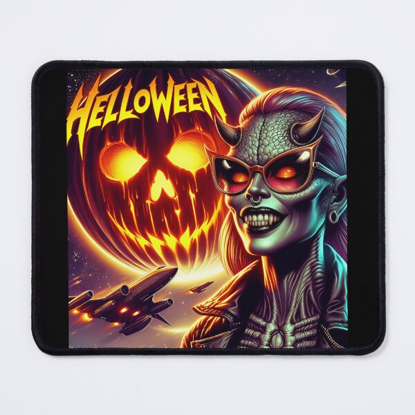 Item preview, Neon Grunge Demonic Cosmic Pumpkin designed and sold by Voodoo Store Paranormal Collections.