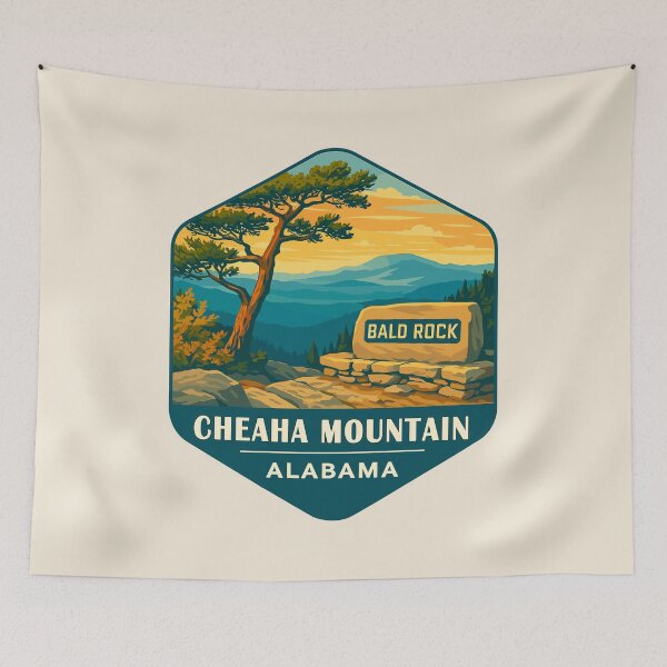 Item preview, Cheaha Mountain Vista – Alabama Vector Landscape designed and sold by Gideon Emmerich.