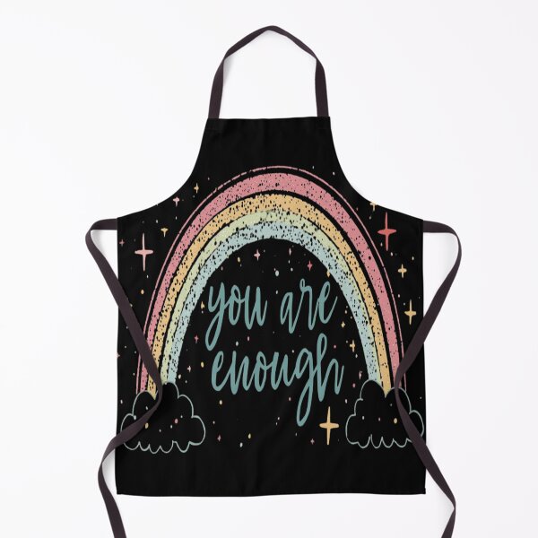 Item preview, You Are Enough – Positive Rainbow Pastel Quote Design designed and sold by MODENESTY.